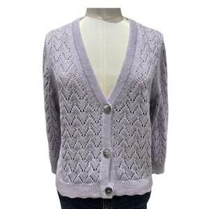 NEW &ISLA talia cardigan in lavendar